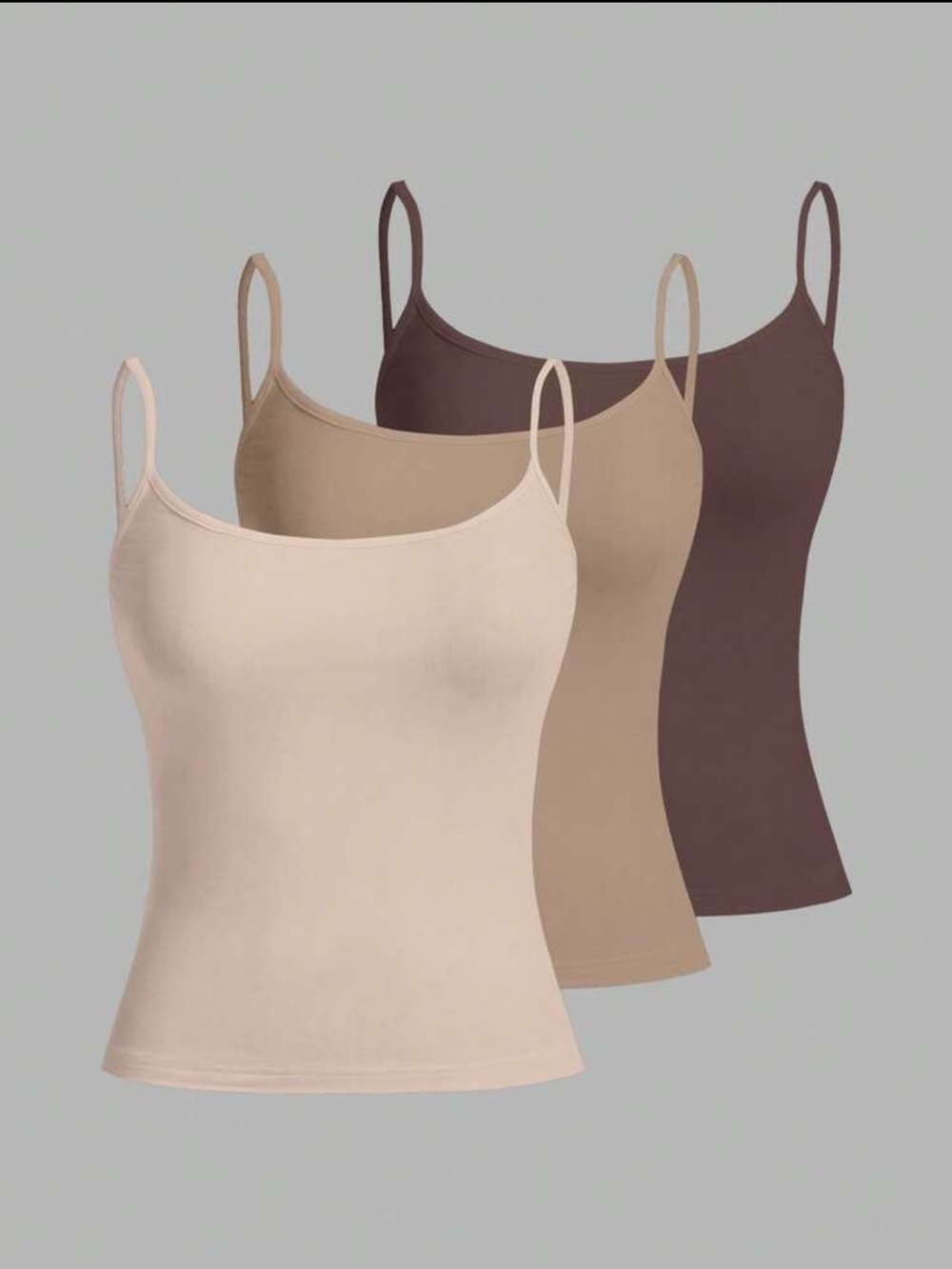 NEW 3pc Nude/Neutral Tank Tops